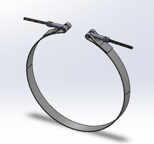 PACCAR EXHAUST HANGER M84-6103 DOC DPF CLAMP - Image 2