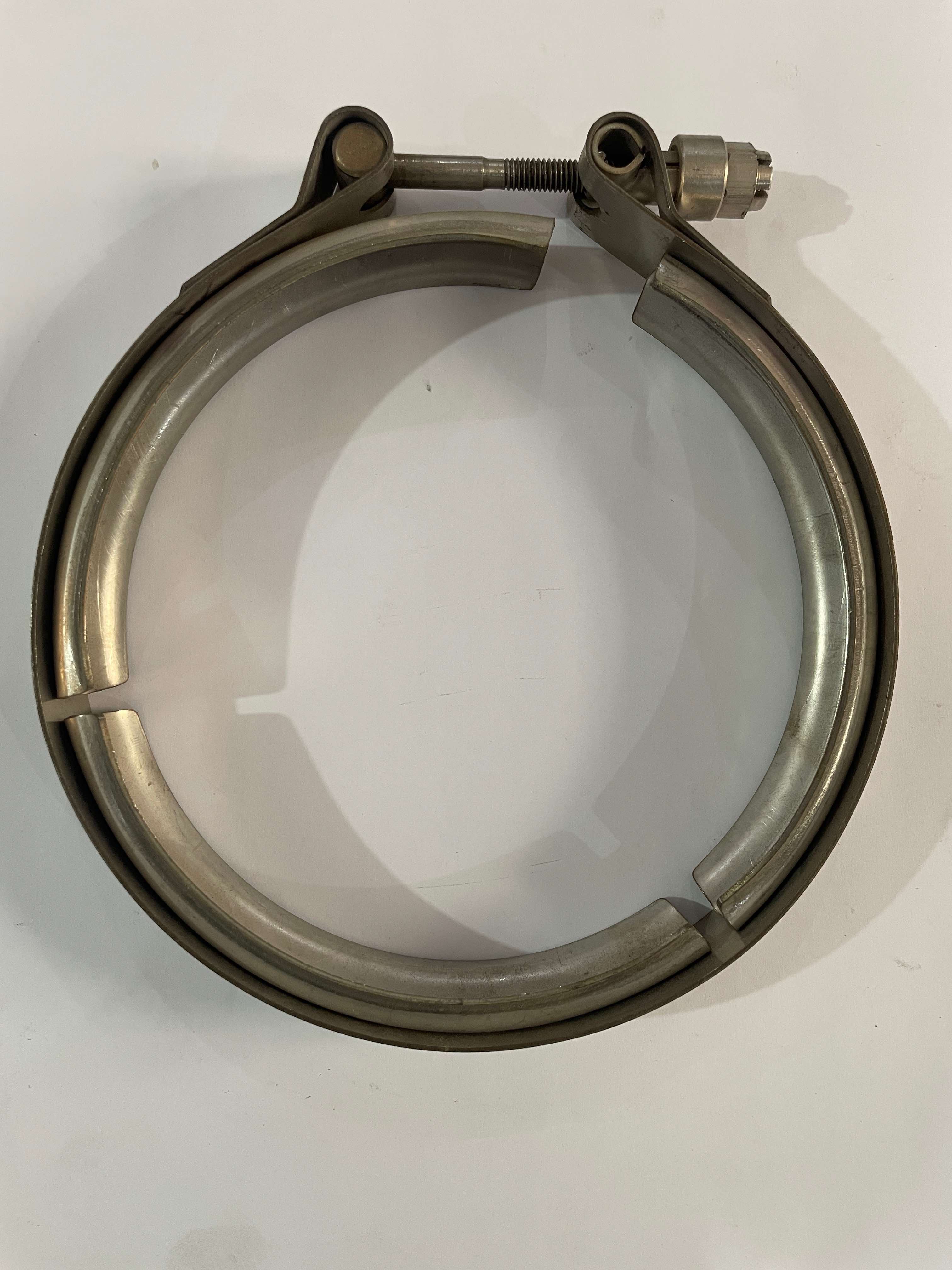 5.81 inch V-Band Clamp SEW5I81TBTR with SS 316 Castled machined self locking nut for upto 800 degree temperatures